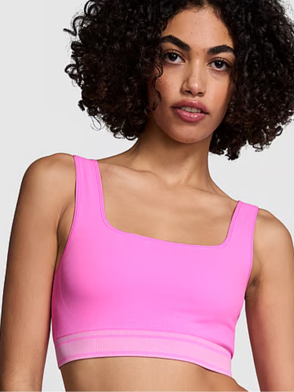 Victoria's Secret Hot Pink PINK Flip It Seamless Reversible Sports Bra NWT S